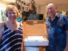 Sharon & Bob with Cake